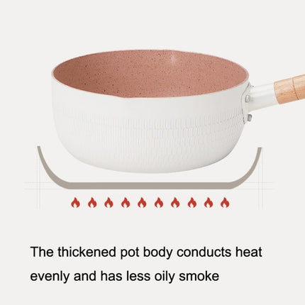 18cm Without Cover Boil Instant Noodles Non-Stick Pan Baby Food Supplement Pan Maifan Stone Small Milk Pot, 18cm Without Cover White, 18cm Without Cover Blue, 18cm Without Cover Pink - DealBuddy