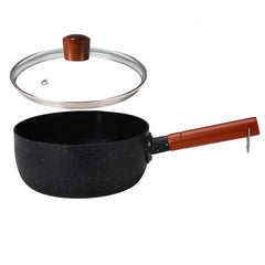 20cm With Cover Boil Instant Noodles Non-Stick Pan Baby Food Supplement Pan Maifan Stone Small Milk Pot, 20cm With Cover Black, 20cm With Cover White, 20cm With Cover Blue, 20cm With Cover Pink - DealBuddy
