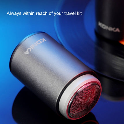 KONKA Mini Portable Razor Outdoor Waterproof Men Razor, Black, Black+1 Knife Head, Black+3 Knife Head - DealBuddy