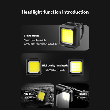 COB Lamp Beads Mini Mountain Bike Light USB Rechargeable Cycling Waterproof MTB Road Bike Lamp - DealBuddy