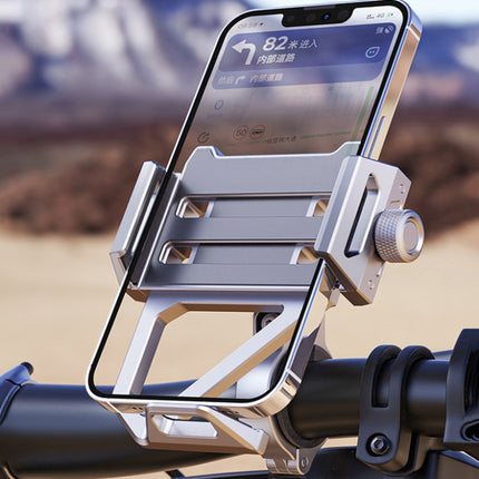 Aluminum Alloy Motorcycle Shockproof Mobile Phone Holder Bicycle Cycling Navigation Bracket - DealBuddy