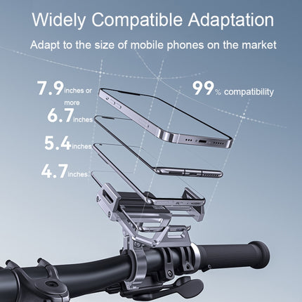 Aluminum Alloy Motorcycle Shockproof Mobile Phone Holder Bicycle Cycling Navigation Bracket - DealBuddy