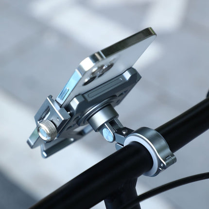 Aluminum Alloy Motorcycle Shockproof Mobile Phone Holder Bicycle Cycling Navigation Bracket - DealBuddy