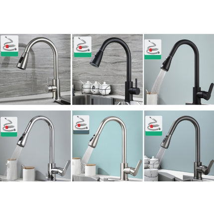 Kitchen Pull-out Universal Telescopic Hot & Cold Water Faucet