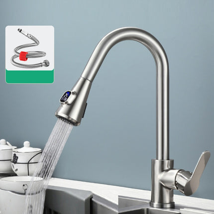 Kitchen Pull-out Universal Telescopic Hot & Cold Water Faucet, Stainless Steel Brushed, Stainless Steel Black, Copper Black, Copper Plating, Copper Nickel Wire Drawing, Copper Gray Plated, Copper Digital Display Black                                   ... - DealBuddy