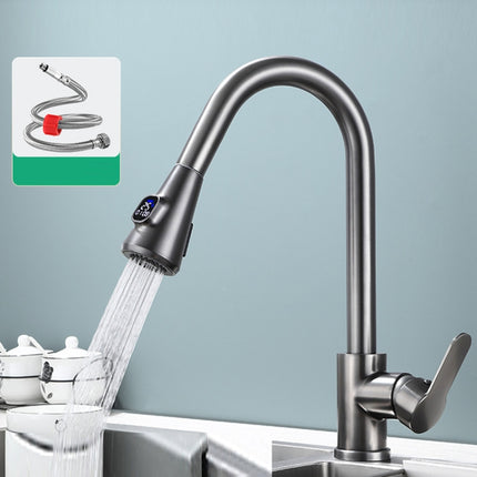 Kitchen Pull-out Universal Telescopic Hot & Cold Water Faucet, Stainless Steel Brushed, Stainless Steel Black, Copper Black, Copper Plating, Copper Nickel Wire Drawing, Copper Gray Plated, Copper Digital Display Black                                   ... - DealBuddy