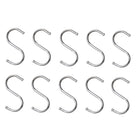 10pcs Multifunctional Stainless Steel Hooks Metal S-Shaped Hook