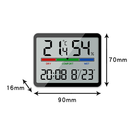 Magnetic LCD Digital Aalarm Clock Large Screen With Temperature Humidity Display