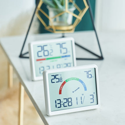 Magnetic LCD Digital Aalarm Clock Large Screen With Temperature Humidity Display