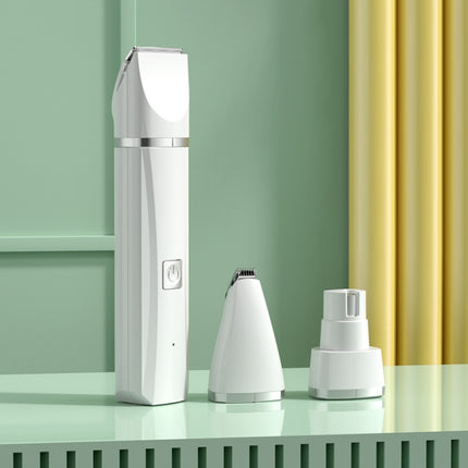 Pet Shaver Cat Dog Paw Hair Clipper Electric Fader, 2 in 1 Green, 3 in 1 Green, 4 in 1 Green, 2 in 1 White, 3 in 1 White, 4 in 1 White - DealBuddy