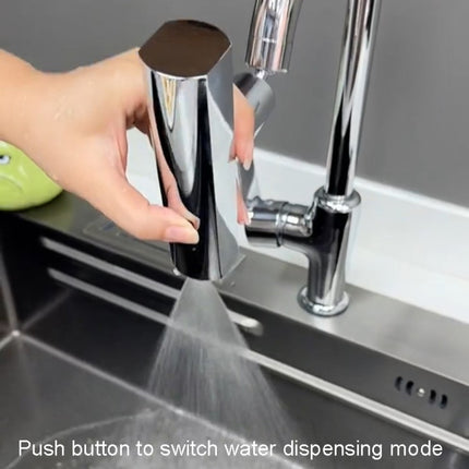 Multi-functional Flying Rain Waterfall Spout Connector Kitchen Faucet Splash Universal Swivel Bubbler