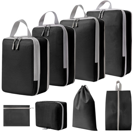 8 In 1  Compression Packing Cubes Expandable Travel Bags Luggage Organizer, 8 In 1 - DealBuddy