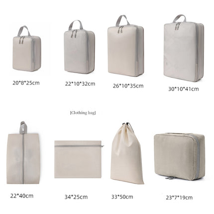 8 In 1  Compression Packing Cubes Expandable Travel Bags Luggage Organizer, 8 In 1 - DealBuddy