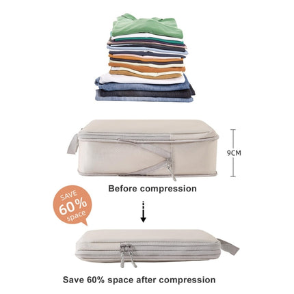 8 In 1  Compression Packing Cubes Expandable Travel Bags Luggage Organizer, 8 In 1 - DealBuddy