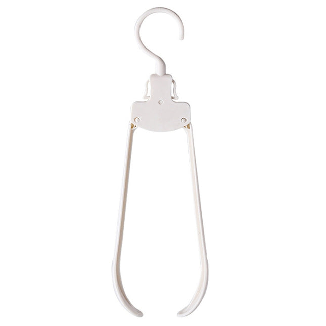 Plastic Travel Folding Hanger Portable Clothes Wide Shoulder Traceless Drying Rack