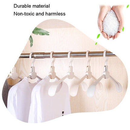 Plastic Travel Folding Hanger Portable Clothes Wide Shoulder Traceless Drying Rack