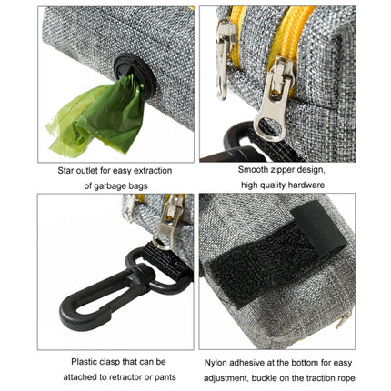 Outdoor Pet Waste Bag Dog Poop Collection Bag, Gray Green Dual Zipper, Gray Yellow Dual Zipper - DealBuddy