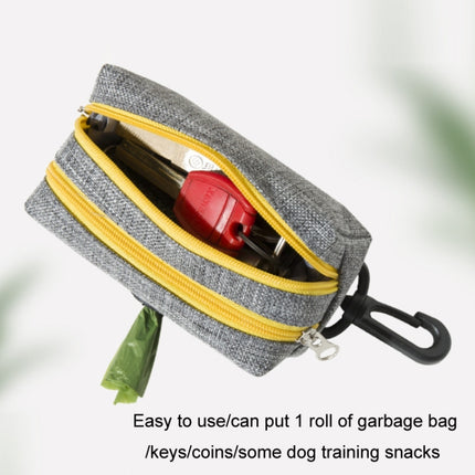 Outdoor Pet Waste Bag Dog Poop Collection Bag, Gray Green Dual Zipper, Gray Yellow Dual Zipper - DealBuddy