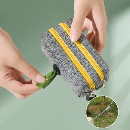 Outdoor Pet Waste Bag Dog Poop Collection Bag, Gray Green Dual Zipper, Gray Yellow Dual Zipper - DealBuddy