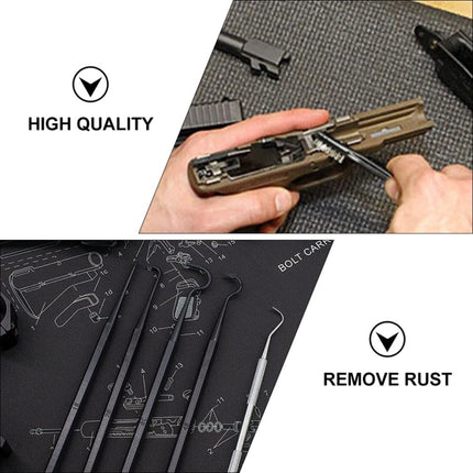 Double-end Steel Wire Pipe Brush Scratch Brush for Detailing Cleaning Welding Slag and Rust