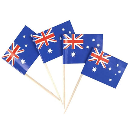 100pcs/pack 65mm National Flag Toothpick  Cupcake Toppers Cocktail Sticks
