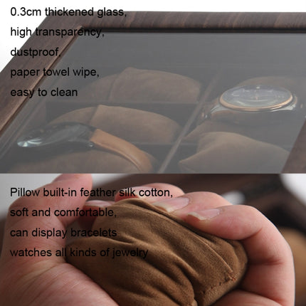 Wood Grain Leather Watch Display Box Watch Storage Case Jewelry Box