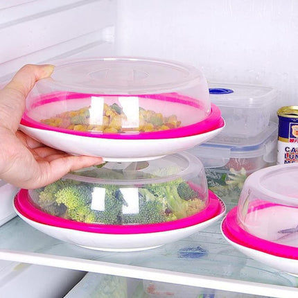 Silica Gel + PP Meal Cover Food Preservation Cover for Refrigerators Microwave Oven