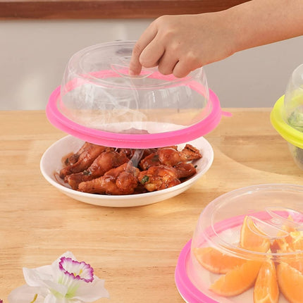 Silica Gel + PP Meal Cover Food Preservation Cover for Refrigerators Microwave Oven