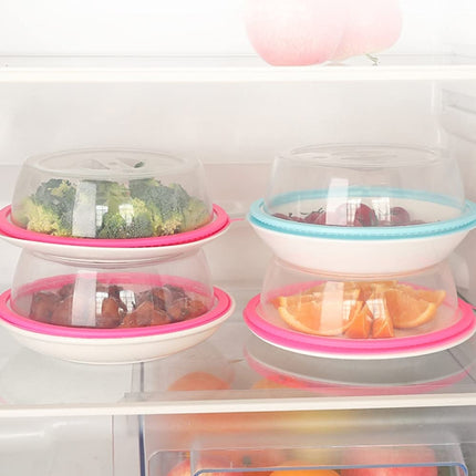 Silica Gel + PP Meal Cover Food Preservation Cover for Refrigerators Microwave Oven