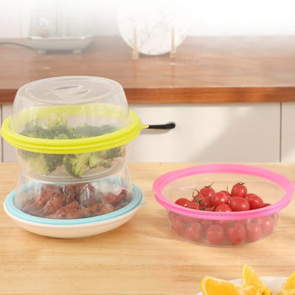 Silica Gel + PP Meal Cover Food Preservation Cover for Refrigerators Microwave Oven