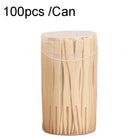 Bamboo Fruit Stick Disposable Two Tines Dessert Fork For Home Use