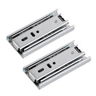 1 Pair Thickened Three Sections Ball Slide Mute Drawer Track Rail