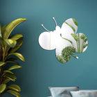 Acrylic Butterfly Stereo Wall Stickers Bedroom Living Room Background Wall Decoration Soft Mirror