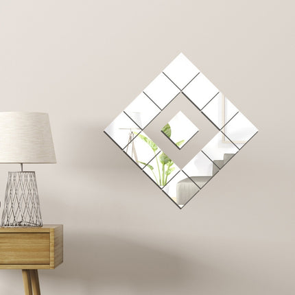 Acrylic Mirror Square Stereo Wall Stickers Self-Adhesive Decorative Soft Mirror Right Angle Model