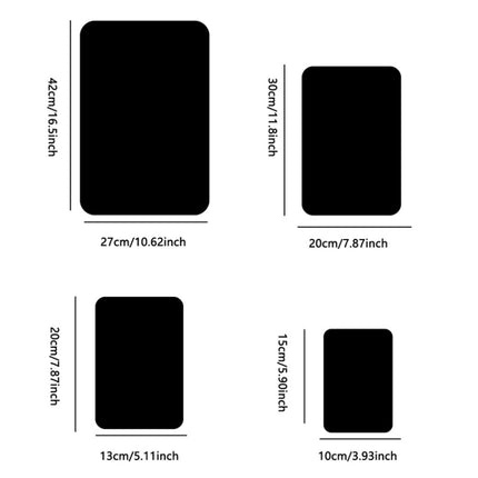 Round Corner Models Rectangle Acrylic Mirror Stereo Wall Stickers Home Decoration Soft Mirror