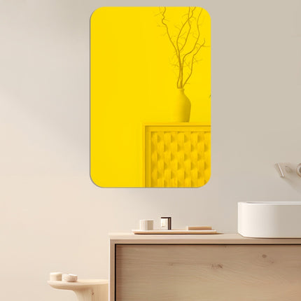 Round Corner Models Rectangle Acrylic Mirror Stereo Wall Stickers Home Decoration Soft Mirror