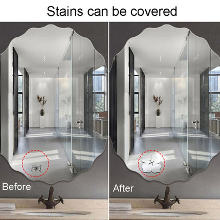 18pcs /Set Acrylic Cherry Blossom Mirror Wall Sticker Living Room Bedroom Background Wall Decoration