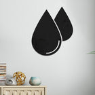 2pcs /Set Acrylic Water Drops Mirror Stereo Wall Stickers Living Room Bedroom Decorative Stickers Soft Mirror