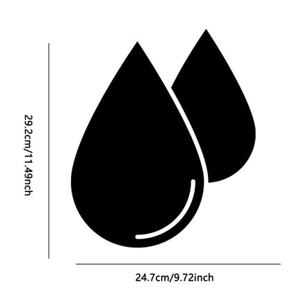 2pcs /Set Acrylic Water Drops Mirror Stereo Wall Stickers Living Room Bedroom Decorative Stickers Soft Mirror