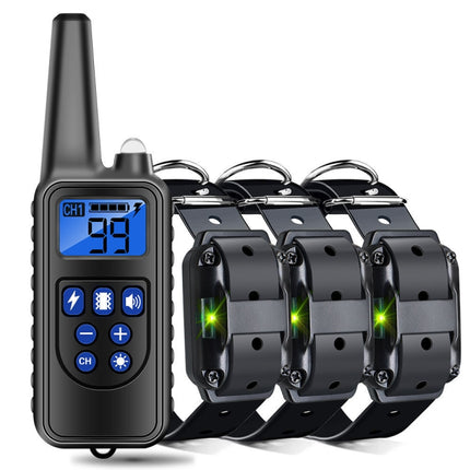 800m Remote Control Stop Barker Dog Trainer Smart Anti-Disturbance Vibration Collar, With 1 Collar, With 2 Collars, With 3 Collars - DealBuddy