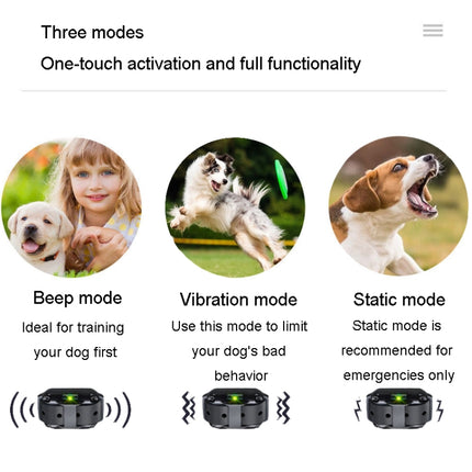 800m Remote Control Stop Barker Dog Trainer Smart Anti-Disturbance Vibration Collar, With 1 Collar, With 2 Collars, With 3 Collars - DealBuddy