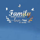 Acrylic Familylove Stereoscopic Mirror Wall Stickers Home Self-Adhesive Decorative Soft Mirror