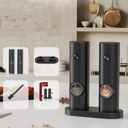 Electric Automatic Salt and Pepper Grinder Set Battery Powered, A2  KYMQ-14-BS, B2 KYMQ-16B-BS - DealBuddy