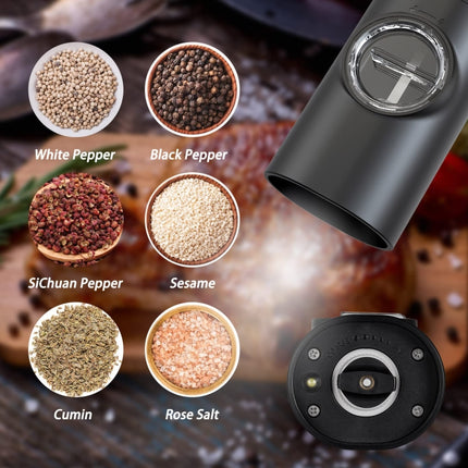 Electric Automatic Salt and Pepper Grinder Set Battery Powered, A2  KYMQ-14-BS, B2 KYMQ-16B-BS - DealBuddy