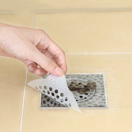 FASOLA 15pcs /Bag Sink Disposable Filter Sewer Mouth Non-woven Floor Drain Sticker