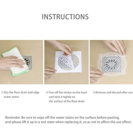 FASOLA 15pcs /Bag Sink Disposable Filter Sewer Mouth Non-woven Floor Drain Sticker, Small Hole, Large Hole - DealBuddy