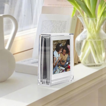 Double-sided Transparent Square Photo Frame Stand For Polaroids