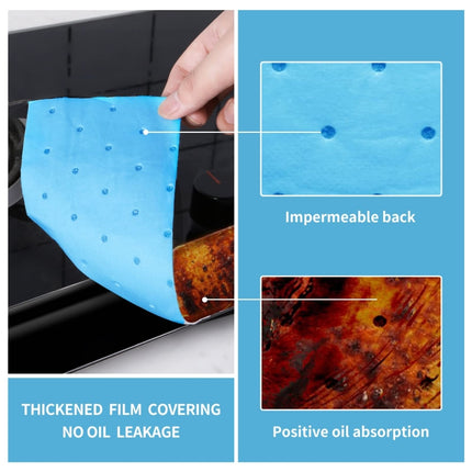 10pcs /Pack Disposable Oil Groove Suction Paper for Cooker Hoods