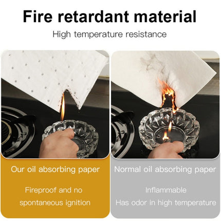 10pcs /Pack Disposable Oil Groove Suction Paper for Cooker Hoods