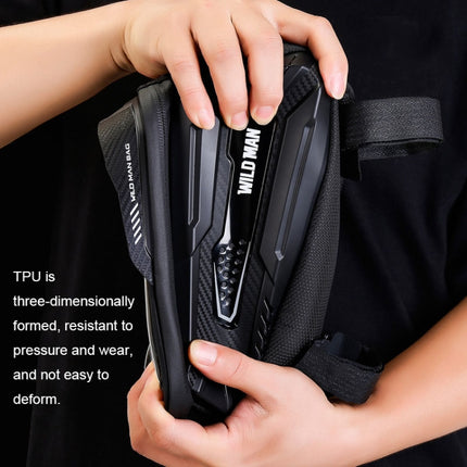 WILD MAN M30 1L Hard Shell Mountain Bike Front Beam Bag TPU Touch Screen Cycling Equipment Bag - DealBuddy